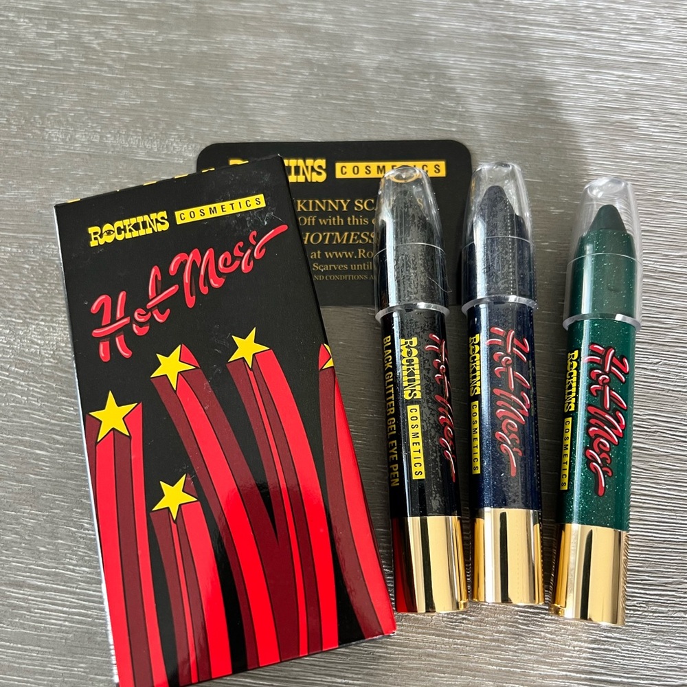 Rockins Cosmetics Hot Mess Threesome Glitter Gel Pens